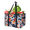Multicolor 3, variant on CURLYOOT Boho Floral Reusable Grocery Bag, Large Foldable Grocery Totes Shopping Bag for Groceries, Paisley Shopping Bags with Handles for Kitchen Trunk Picnic