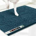 thumbnail image 1 of Muddy Mat AS-SEEN-ON-TV Highly Absorbent Microfiber Door Mat and Pet Rug, Non Slip Thick Washable Area and Bath Mat Soft Chenille for Kitchen Bedroom Indoor and Outdoor - Atlantic Blue Large 35"X24", 1 of 5