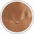 thumbnail image 1 of Chenchen Gold Pearl Necklaces for Women Trendy, 14K Gold Plated Dainty Necklace Simple Layered Pearl Necklaces for Women Trendy Wedding Birthday Jewelry, 1 of 1