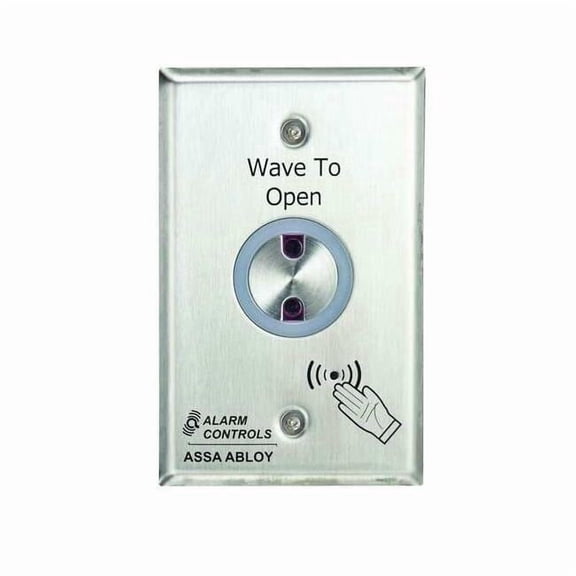 Alarm Controls Exit Motion Sensor,Single Gang,Silver NTS-1