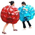 thumbnail image 1 of Pelota de burbujas inflable, fútbol de burbujas de cuerpo inflable de 60 cm, hámster humano gigante que golpea la bola del cuerpo juguetes físicos al aire libre para niños y adultos, 1 of 6