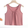 thumbnail image 2 of Yuzhih Women's Pajama Tank Tops Casual Scoop Neck Sleeveless Ruched Sleepwear Trendy Pjs Loungewear, 2 of 7