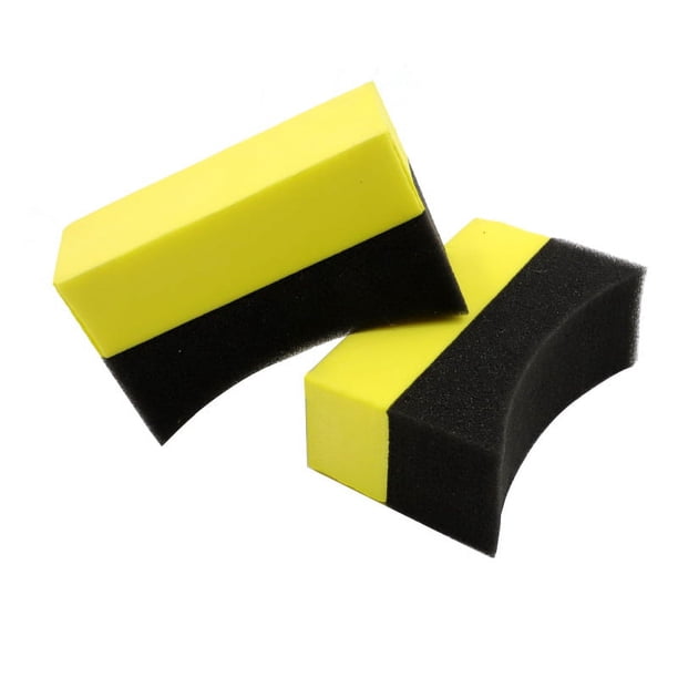 Juego de 7 esponjas para limpieza de coches (10 x 7 x 4 cm), esponja curva para lavar neumáticos, cepillo para bordes, accesorio de limpieza, herramienta multifuncional para el hogar y el teclado.