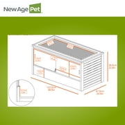 New Age Pet® ECOFLEX® Large 48 Wide Reptile Enclosure, Glass Front Terrarium