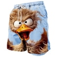thumbnail image 4 of Xdegoge Funny 3D Animal Print Swim Trunks for Men Quick Drying Board Shorts Novelty Graphic Beachwear Elastic Waist Drawstring Summer Casual Bathing Suits Vacation Shorts, 4 of 5
