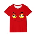 thumbnail image 3 of Piuwrlz 3 T Boys Short T-Shirts Sleeve Toddler Funny Graphic Shirts Tops Pullover T Shirts Red Size 3 Years, 3 of 7