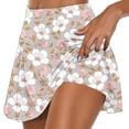 thumbnail image 2 of QATAINLAV Womens Casual Pleated Tennis Skirts Stretchy High Waist Yoga Skorts Fashion Leopard Print Athletic Running Shorts Skirt Pink XL, 2 of 6