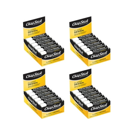 ChapStick Classic Original Skin Protectant Lip Balm, 0.15 oz - Pack of 48