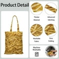 thumbnail image 5 of Funny French Fries Canvas Tote Bag – Cute Reusable Grocery Bag with Fast Food & Snack Print for Street Food Fans, Movie Nights & Fry Lovers, 5 of 7