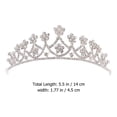 thumbnail image 4 of MasteelfCA Delicate Rhinestone Headdress Creative Bride Crown Decoration for Wedding, 4 of 8