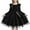 Black, variant on Gytharion Kids Tutu Dresses for Little Girls 1-8 Years, Cute Ruffle Long Sleeve Bow Waist-Tie Princess Dress Summer Solid Casual A-Line Tulle Party Dress