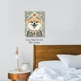thumbnail image 6 of Moonow7 Cute Pomeranian Art Print - Vintage Holiday Wall Decor, Smiling Fluffy Dog for Festive Decor in Living Room, Bedroom, Nursery, Pomeranian Lover Gift, Unframed Size 45x60cm / 18x24", 6 of 13