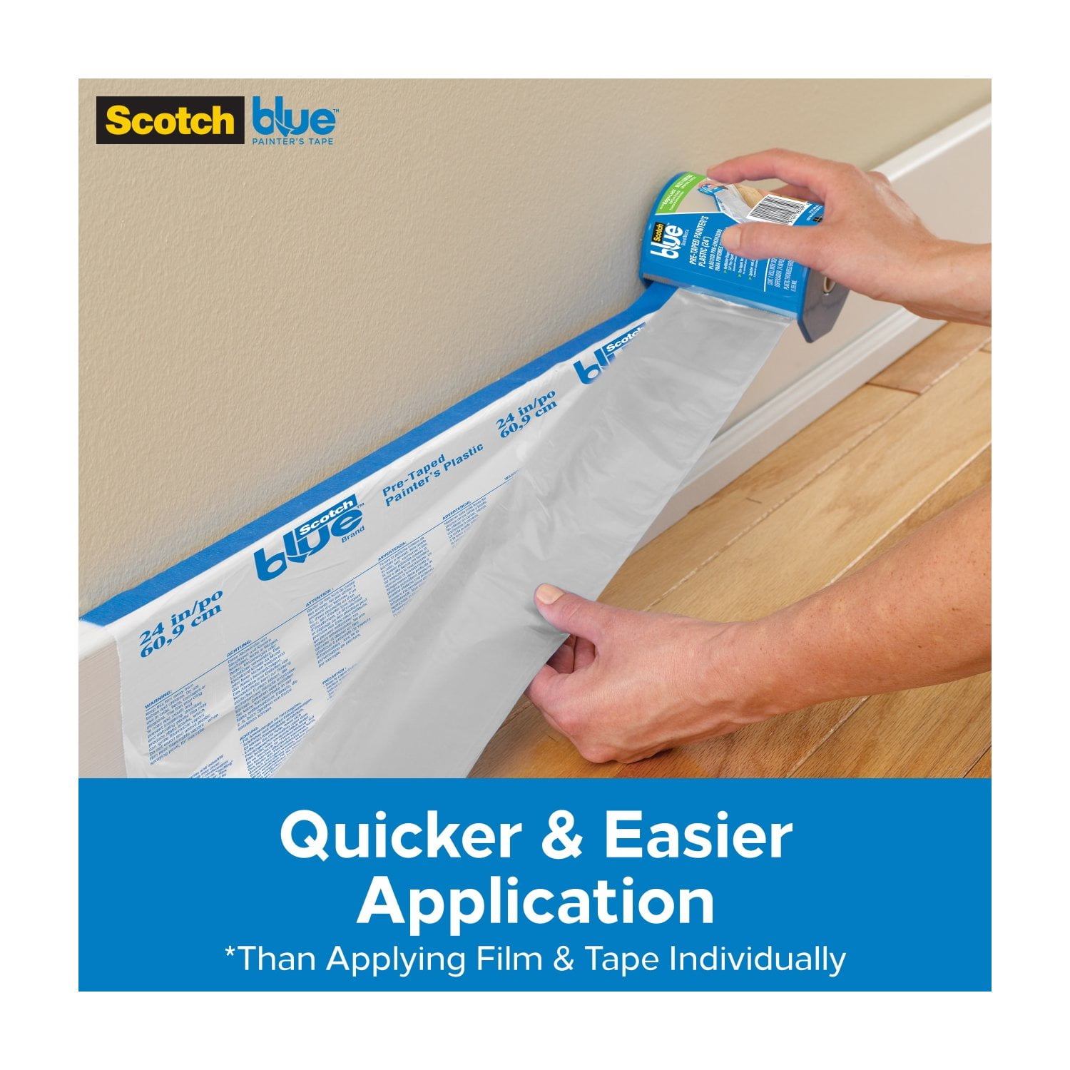 3M ScotchBlue Multi Surface Painter's Tape + Plastic Film with Dispense