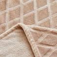 thumbnail image 3 of Exclusivo Mezcla Large Soft Throw Blanket for Couch, 50x70 Inches Diamond Geometry Pattern Velvet Fleece Blanket, Cozy, Warm and Lightweight Camel Blanket, 3 of 7