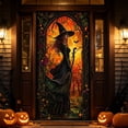 thumbnail image 5 of Cififendec Halloween Witch Printed Door Cover, 70.87" x 35.43", Spooky Fabric Door Banner for Party Front Entry, 5 of 6
