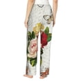 thumbnail image 3 of Fotbe Vintage Bike Flower Butterfly Women's Pajama Pants,Sleepwear Pants,Pj Bottoms Drawstring And Pockets-Large, 3 of 9