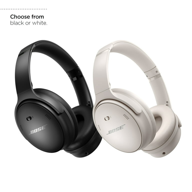 Bose QuietComfort 45 Headphones Noise Cancelling Over-Ear Wireless Bluetooth  Earphones, White Smoke