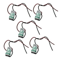 5x SAFT LS14250_WIRE 1/2AA 3.6V 1200mAh Primary Lithium Cell