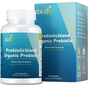 Prebiotics Probiotics for Women & Men - Multi Enzymes, Organic Prebiotics & Probiotics for Digestive Health - Shelf Stable Probiotic Supplement for Gut Health & Whole-Body Health - 60 CT