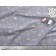 thumbnail image 2 of Soimoi Rayon Fabric Leaves,Floral & Butterfly Print Fabric by the Yard 42 Inch Wide, 2 of 3