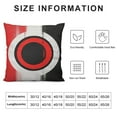 thumbnail image 5 of PIKWEEK  Black White Red and Grey Geometric Shape Throw Pillow Covers Pillow Case for Couch Sofa Bed Home Decor, 5 of 5