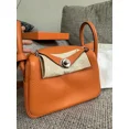 thumbnail image 2 of NEW w/ Recept 2024 Heres Orange Clemence PHW Mini Lindy 20 Should bag, 2 of 6