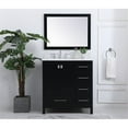 thumbnail image 6 of 32 inch Single Bathroom Vanity in Black with Backsplash, 6 of 8