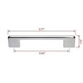 thumbnail image 5 of Utopia Alley Taylor Pull Handle - Decorative Cabinet Drop Pull Handles- Vintage Cabinet Hardware with Hand Finished Polished Chrome - Metal Drawer Pull Handle, 5.0" Center to Center, 5 of 7