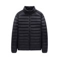 thumbnail image 2 of Men's Winter Large Size Cotton-padded Jacket with Hooded Loose Light Design for Cold Weather Outings, Daily Casual Wear, and Holiday Season Activities,Black,3XL, 2 of 5