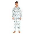 thumbnail image 5 of Adult Christmas Onesie Cute Shark Adult Zipper One-Piece Pajamas Unisex Pajamas with Pockets, 5 of 6