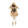 thumbnail image 3 of Reloj de cuco de madera, timbre horario, reloj de péndulo decorativo, decoración para Estilo E, 3 of 8