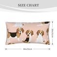 thumbnail image 4 of Easygdp Beagle Dog On Brown Envelope Closure Pillowcase - 20x36in, Queen Pillowcase, Breathable, Stain-Resistant, Wrinkle-Free, 4 of 9