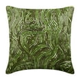 thumbnail image 6 of Cushion Cover For Sofa, Euro Pillow Sham, Luxury Green Euro Pillow Shams 26x26 inch (65x65 cm), Silk Euro Shams, Abstract, Tropical Euro Pillow Covers - Chlorophyll, 6 of 10
