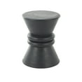 thumbnail image 6 of DecMode 14" x 18" Black Wood Handmade Carved Hourglass Geometric Accent Table with 3D Ring Center, 1-Piece, 6 of 9