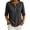 Black, variant on Women's 2026 Spring Summer Waffle Texture Solid Color V Neck Button Front Half Sleeve Top, Loose Fit Casual Pullover Blouse for Daily Wear, Breathable and Lightweight Light Blue XL