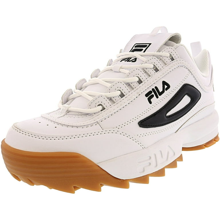 Fila Men's Disruptor Ii White Black Ankle-High Walking Shoe