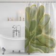 thumbnail image 4 of Sage Green Gold Waterproof Fabric Shower Curtain,Aesthetics Flower Boho Watercolor Art Waterproof Fabric Shower Curtain for Bathroom Curtains Bathtubs Shower Curtains with 12 Hooks Small 36x72in, 4 of 8