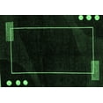 thumbnail image 1 of Ahgly Company Indoor Rectangle Oriental Emerald Green Modern Area Rugs, 4' x 6', 1 of 4