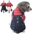 thumbnail image 1 of Pet Dog Clothes Fashion Warm Stripe Pattern Pet Apparel Pet Costume for Dogs, 1 of 8