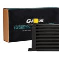 thumbnail image 5 of PIT66 Universal Aluminum Engine Transmission Oil Cooler Fit for British Model Black 19 Row, 5 of 9