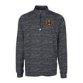 thumbnail image 2 of Men's-Cutter & Buck  Black Real Salt Lake Big & Tall Traverse Stretch Eco Camo Print Quarter-Zip Pullover Top, 2 of 3