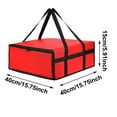 thumbnail image 2 of Insulated Pizza Delivery Bag Commercial Grade Heavy Duty Hot Food Carrier Bag Waterproof Catering Supply for Transport Outdoor Picnic Personal and Professional Use Keeping Pizza Moisture Free, 2 of 8
