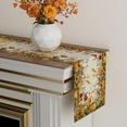 thumbnail image 3 of XCHI Fall Color Wild Flowers Pumpkin Table Runner Table Decoration for Kitchen Dining Dinner Autumn Home Decor 13x72 Inch, 3 of 6