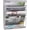 Silver, variant on 6-Tier Blue Mesh Desk File Organizer with Hanging Wall Mount, Vertical Desktop Mail and Paper Folder Rack with Bottom Tray