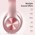 thumbnail image 5 of Tuitager 9S Auriculares Bluetooth Over Ear, 60 Horas de reproducción, estéreo Hi-Fi, Graves Profundos, micrófono, Plegables, Oro Rosa, 5 of 5