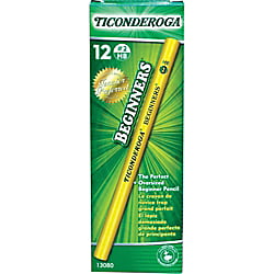Ticonderoga® Beginners' Elementary Pencils, Without Eraser, #2 Lead, Yellow Barrel, Pack Of