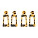 thumbnail image 4 of sweethay 1 par de pendientes cuadrados con estampado de leopardo colgantes de oreja universales joyería exagerada de acrílico regalos de Estampado de leopardo 2Conjunto, 4 of 6