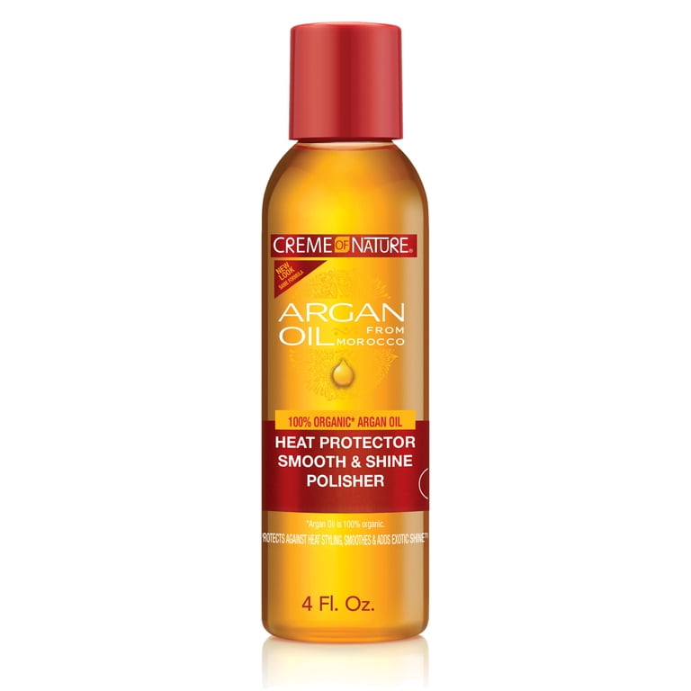 Creme of Nature Argan Oil Heat Protector Smooth & Shine Polisher, 4 fl oz photo 1