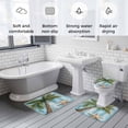 thumbnail image 6 of Palm Leaves Starfish Bathroom Rugs Set Tropical Coconut Tree Non Slip Absorbent Soft Bath Mats 3 Piece Set with Bathroom Rug, U-Shaped Floor Mat, Toilet Seat Cover Large Size, 6 of 9