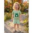 thumbnail image 5 of BemeyourBBs Toddler Baby Boy Summer Clothes Infant Baby Boys Turtle Shark Frog Outfit Short Sleeve Animal Embroidery T-Shirt and Plaid Shorts Toddler Boys Summer Outfits, 5 of 7